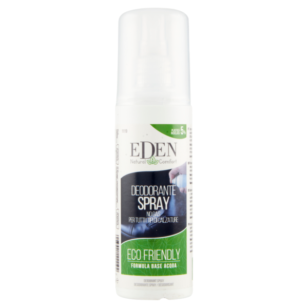Eden Deodorante Spray No Gas per Tutti i Tipi di Calzature 100 ml