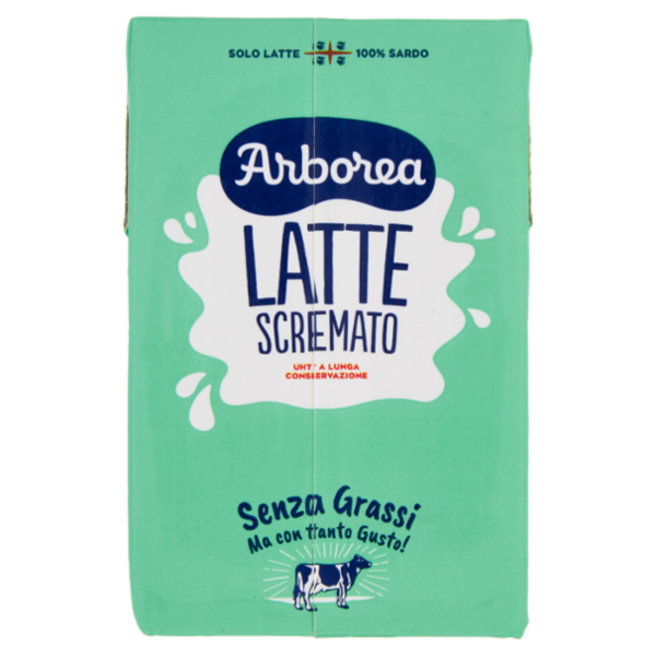 Arborea Latte Scremato UHT a Lunga Conservazione Senza Grassi 500 ml