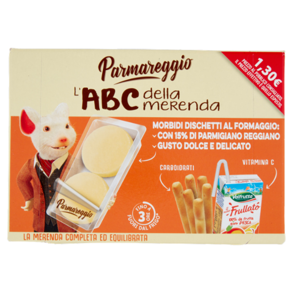 Parmareggio l'ABC della merenda Morbidi Dischetti al Formaggio