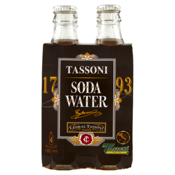 Tassoni Soda Water 4 x 180 ml