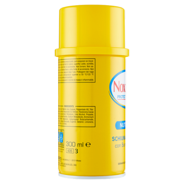 Noxzema Protective Shave Nutriente Schiuma da Barba con Burro di Cacao 300 ml