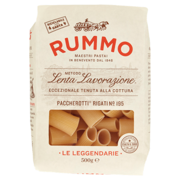 Rummo Le Leggendarie Paccherotti Rigati N° 195 500 g
