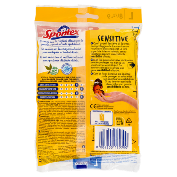 Spontex Guanti Casalinghi Sensitive Taglia L