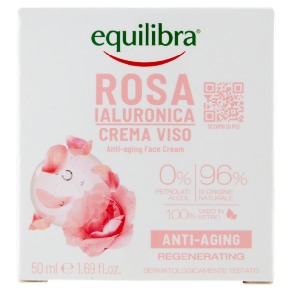 equilibra Rosa Ialuronica Crema Viso Anti-Aging 50 ml