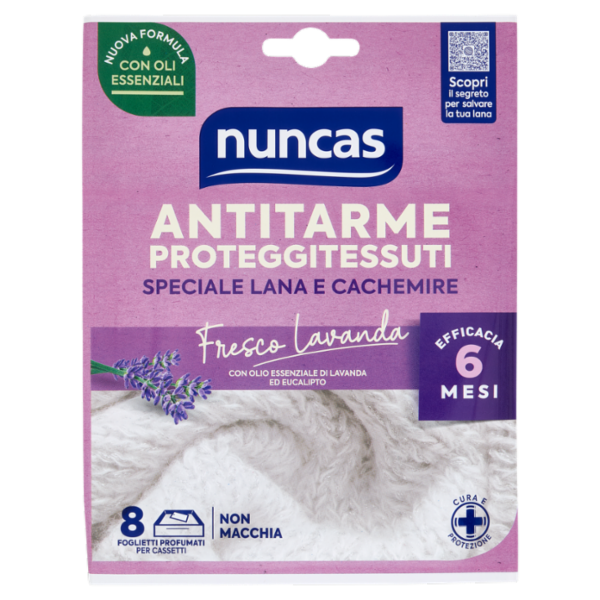 nuncas Antitarme Proteggitessuti Fresco Lavanda 8 pz