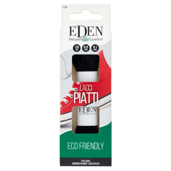Eden Natural Comfort Lacci Piatti 130 cm 8/9 Fori 1 Paio