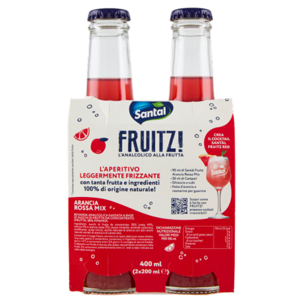 Santàl Fruitz! Arancia Rossa Mix Zero 2 x 200 ml