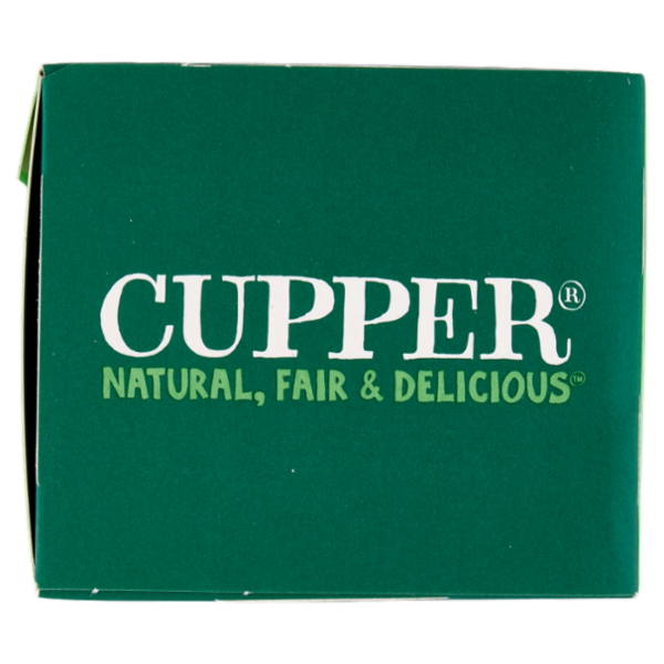 CUPPER Tè Verde Lime e Zenzero Biologico e Fairtrade, Tè Energizzante, 20 Bustine 35 g