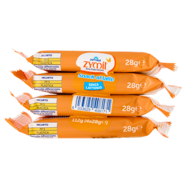 ZYMIL Alta Digeribilità Senza Lattosio Snack al Latte 4 x 28 g