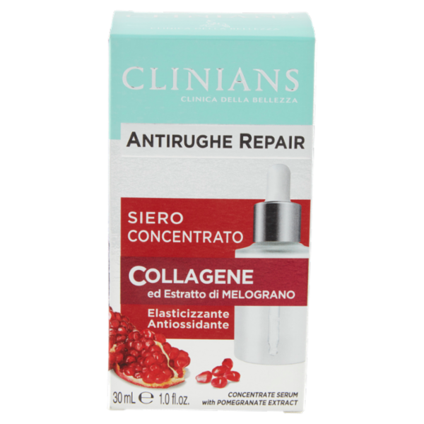 Clinians Antirughe Repair Siero Concentrato Collagene ed Estratto di Melograno 30 mL