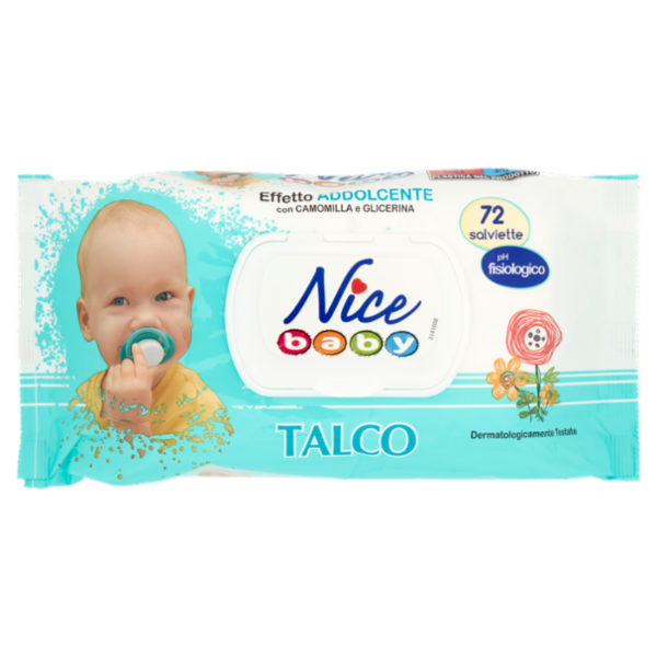 Nice baby Salviette Talco 72 pz