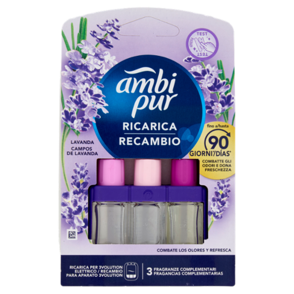 Ambi Pur Profumatore per Ambienti Elettrico Ricarica 3Volution, Lavanda 20 ml