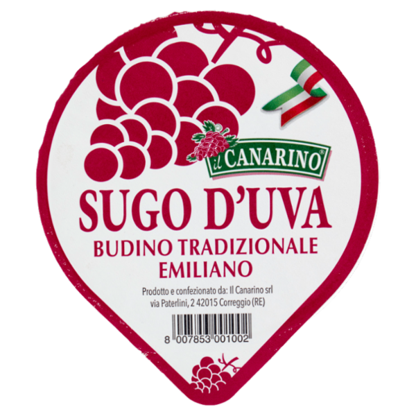 il Canarino Sugo d'Uva Budino Tradizionale Emiliano 150 g