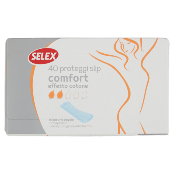 Selex Proteggi Slip Confort Effetto Cotone in Bustine Singole 40 pezzi