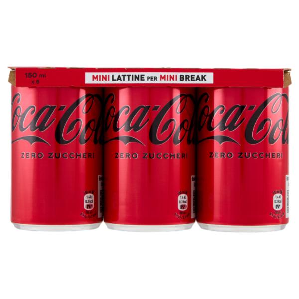 Coca-Cola Zero Minican 6 x 15 cl