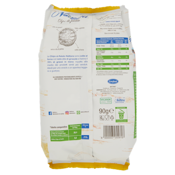 Náttúra Chips di Patate 90 g