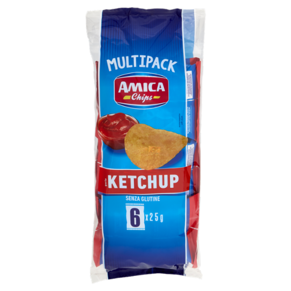 Amica Chips gusto Ketchup 6 x 25 g