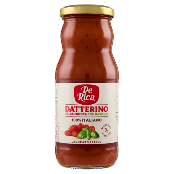 De Rica Datterino Salsa Pronta con Basilico 350 g