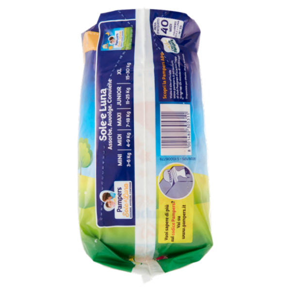 Pampers Sole e Luna 3 Midi 40 pz