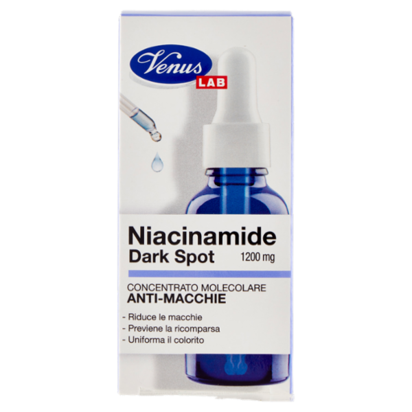 Venus Lab Niacinamide Dark Spot 1200 mg Concentrato Molecolare Anti-Macchie 30 mL
