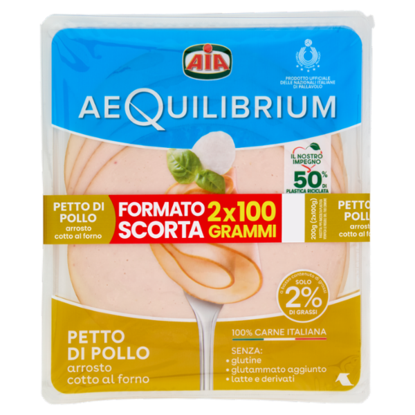 Aia aeQuilibrium Petto di Pollo arrosto cotto al forno 2 x 100 g