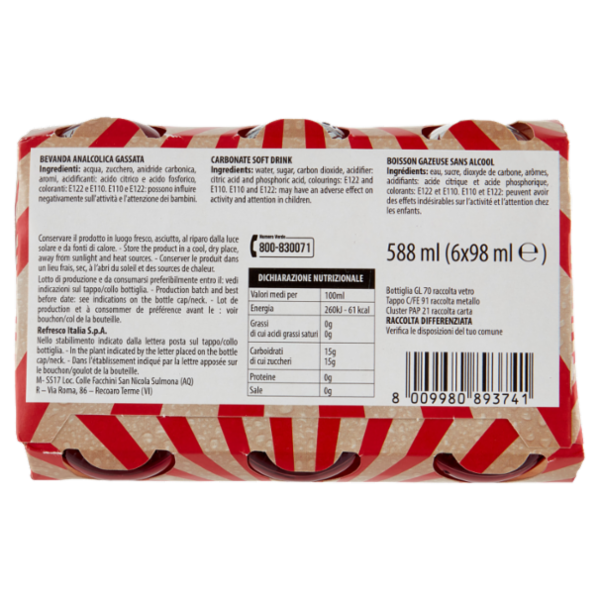 Aperì Rosso 6 x 98 ml