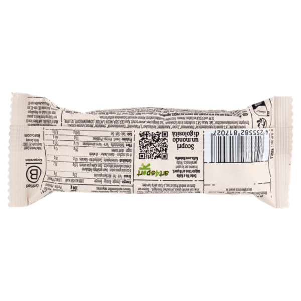 KoRo x Bebe Vio Vegan Barretta di Avena Bio Arachidi e cioccolato 60 g