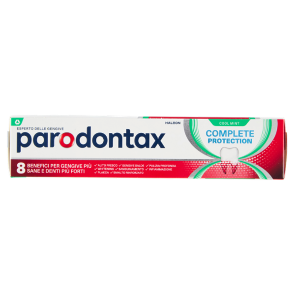 Parodontax dentifricio Complete Protection Cool Mint denti e gengive più sane con fluoro 75 ml