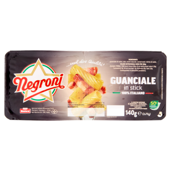 Negroni Guanciale in stick 2 x 70 g