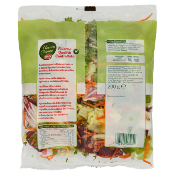 Selex Natura Chiama Insalata Primavera Lavata e Pronta per il Consumo 200 g