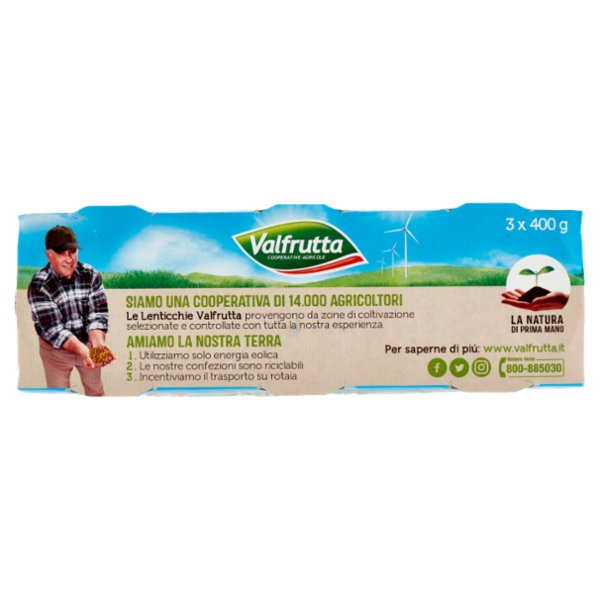 Valfrutta Lenticchie 3 x 400 g