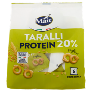 Matt Taralli Protein 20% Pugliesi 6 x 40 g