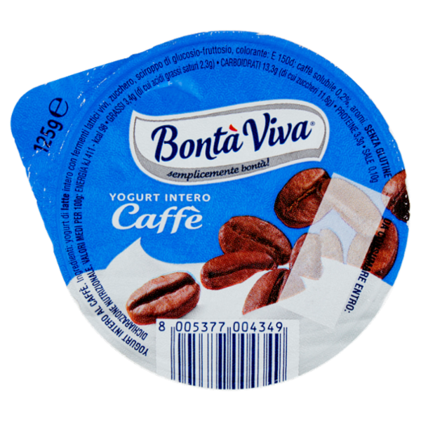 Bontà Viva Yogurt Intero Caffè 125 g