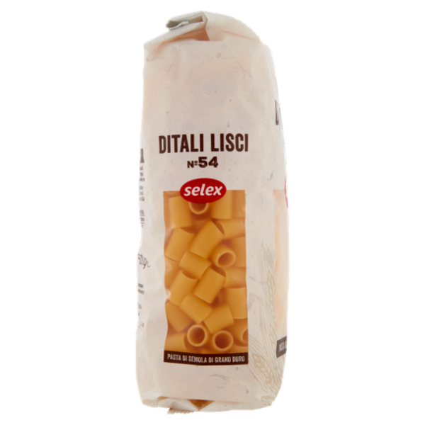 Selex Pasta di Semola Trafilata al Teflon Ditali Lisci 500 g