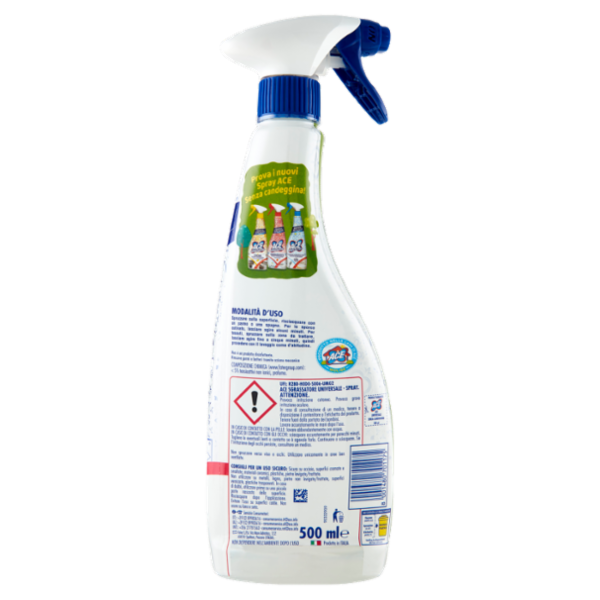 Ace Sgrassatore Universale Senza Candeggina Fresco Profumo 500 ml