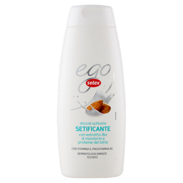 Selex Ego Doccia Schiuma Setificante Mandorla e Proteine del Latte 300 ml