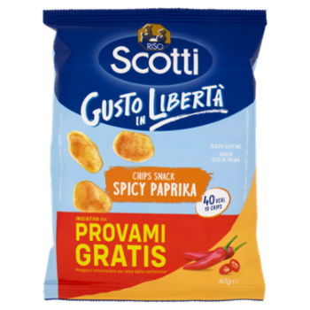 Riso Scotti Chips Snack Spicy Paprika 40 g