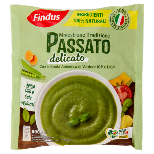 Findus Minestrone Tradizione Passato Delicato - con Verdure IGP e DOP 600 g