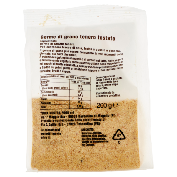 Terranostra Vegan Linea Insaporitori germe di grano 200 g