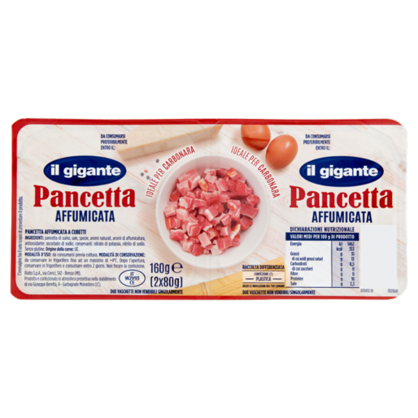 IL GIGANTE Pancetta Affumicata 2 x 80 g