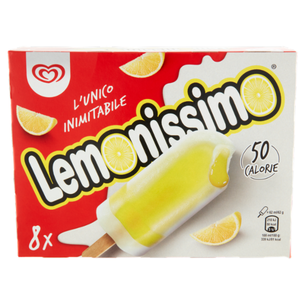 Algida l'Unico Inimitabile Lemonissimo 8 x 62 g