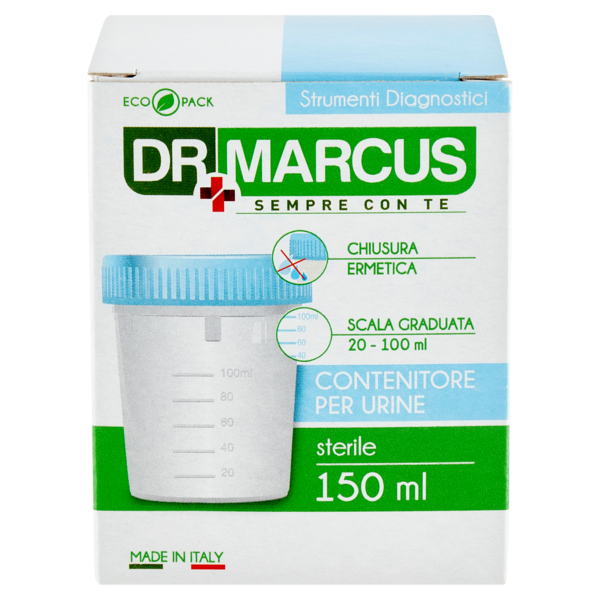 Dr Marcus Strumenti Diagnostici Contenitore per Urine sterile 150 ml 1 pz