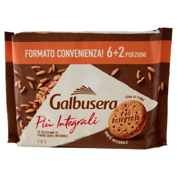 Galbusera Più Integrali Bontà Integrale 8 x 55 g