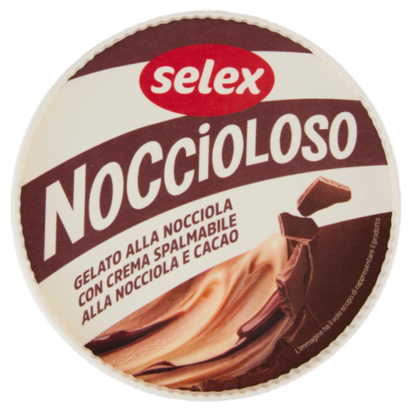 Selex Gelato alla Nocciola con Crema Spalmabile alla Nocciola e Cacao 230 g