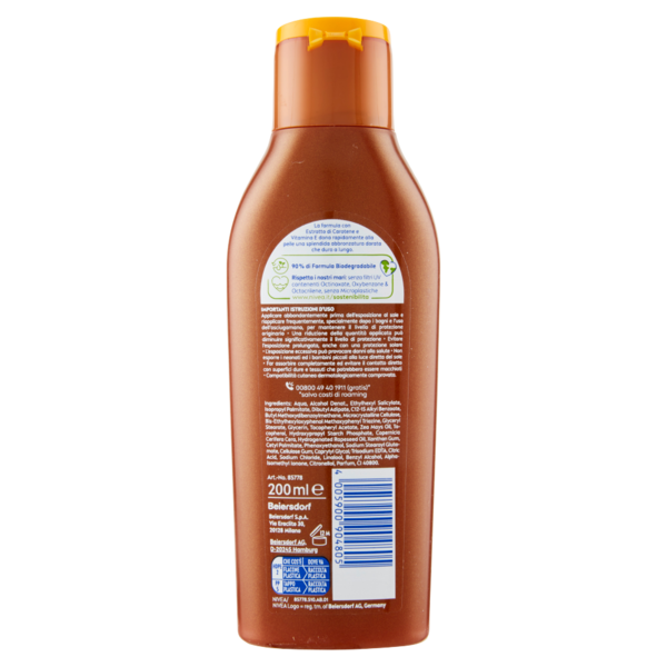 Nivea Sun carotene bronze 6 Bassa 200 ml