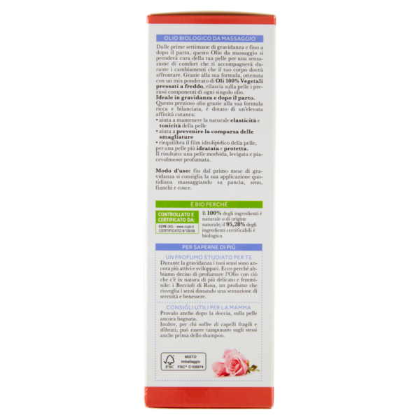 I Provenzali Bio Olio Biologico da Massaggio Mamma 200 ml