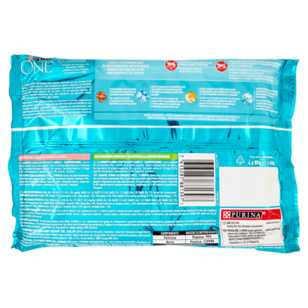 PURINA ONE Single Serve - Sterilcat - Salmone e Tacchino - 4x85g