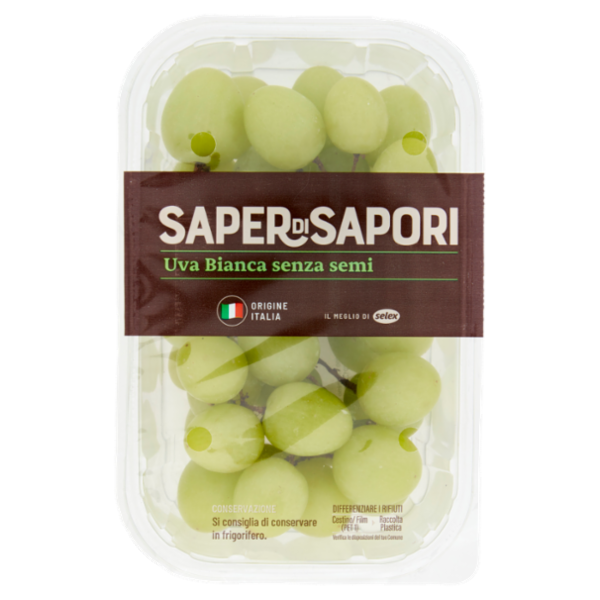 Selex Saper di Sapori Uva Senza Semi Bianca 500 g