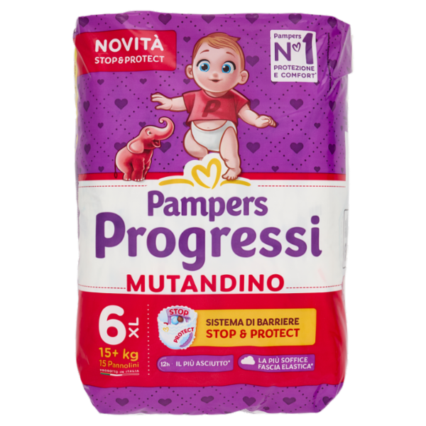 Pampers Progressi Mutandino XL 15 pz