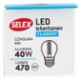 Selex Lampadina Led Minisfera E27 4W Luce Calda